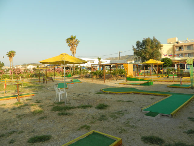 Mini Golf Playing.