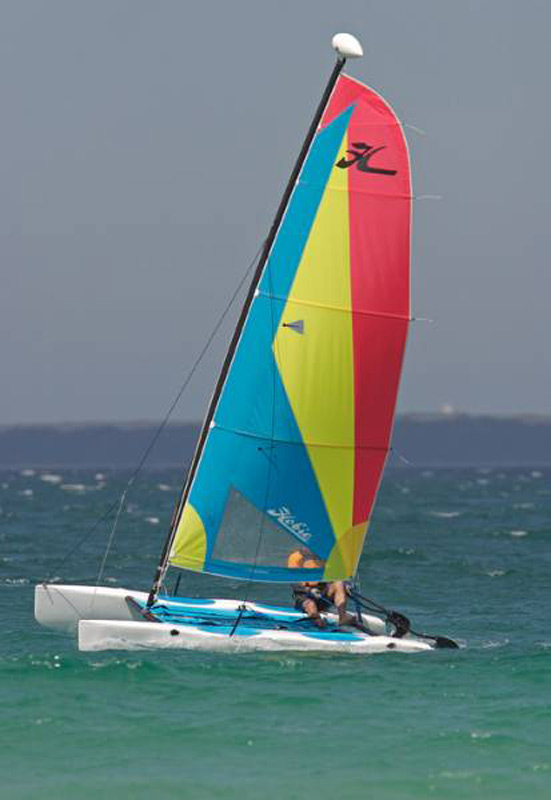 The Hobie Wave is an easy-to-sail speedster that will quickly have you smil...